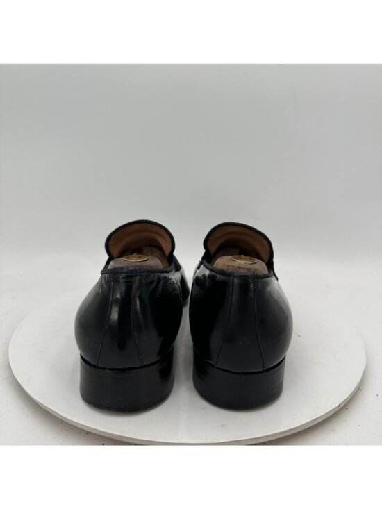Salvatore Ferragamo Men Size 9.5D Black Patent Leather Tuxedo Loafer Dress Shoes main image 4